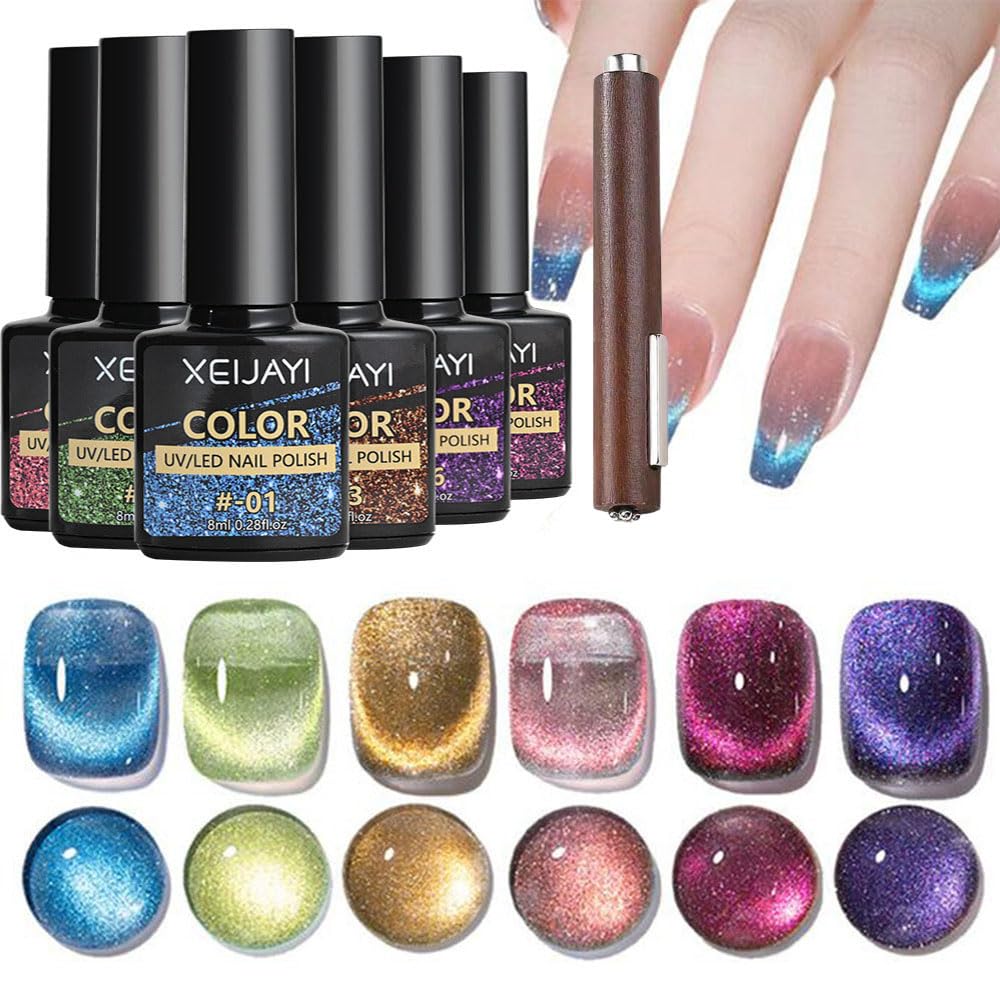 マグネット ネイル セット プロ用 Amazon.co.jp: マグネットネイル 微粒子 ジェルネイルセット 6色